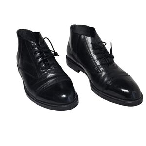 Classic Black Leather Chukka Boots for Men